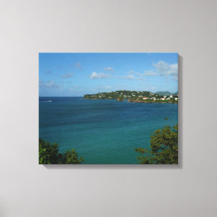 Kusten i St. Lucia Caribbean Vacation Photo Canvastryck