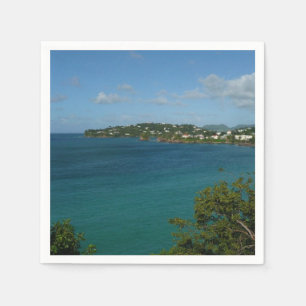 Kusten i St. Lucia Caribbean Vacation Photo Pappersservett