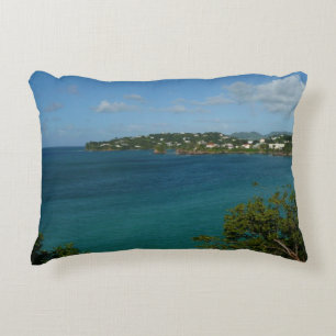 Kusten i St. Lucia Caribbean Vacation Photo Prydnadskudde