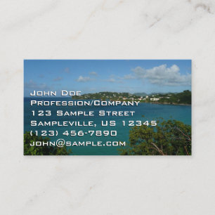 Kusten i St. Lucia Caribbean Vacation Photo Visitkort
