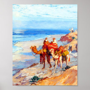 Kusten i Tangier Atlanten Poster