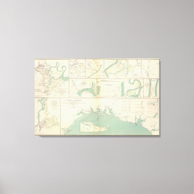 Kusten i Texas Canvastryck (Framsida)