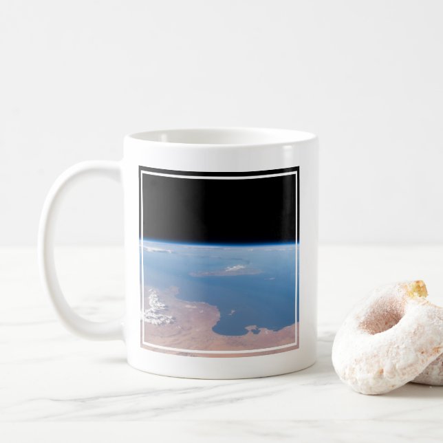 Kusten i Tunisien och Libyen och Sicilien Kaffemugg (Med munk)