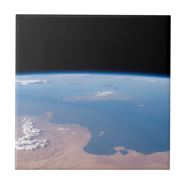 Kusten i Tunisien och Libyen och Sicilien Kakelplatta (Framsidan)