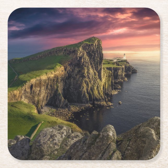 Kusten | Isle of Skye, Skottland Underlägg Papper Kvadrat (Framsidan)