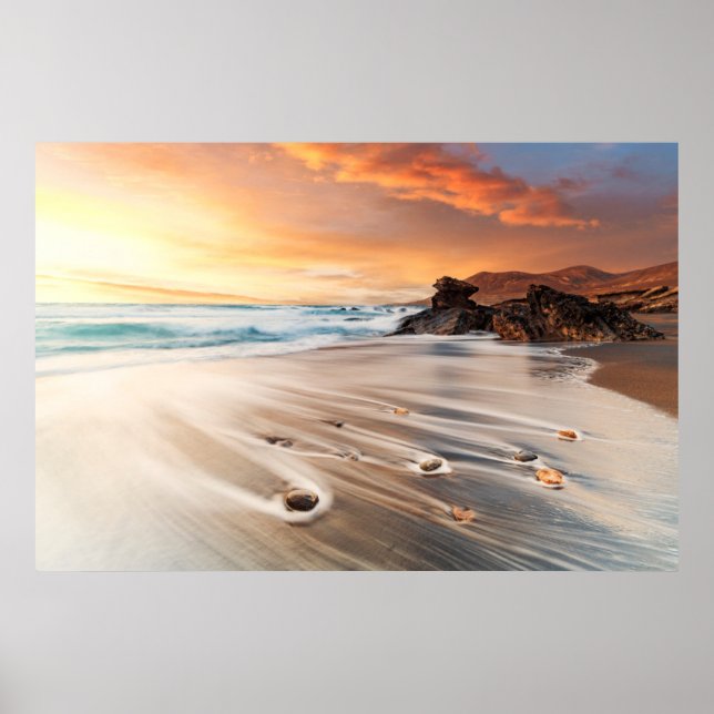 Kusten | Kanarieöarna, Spanien Poster (Framsidan)