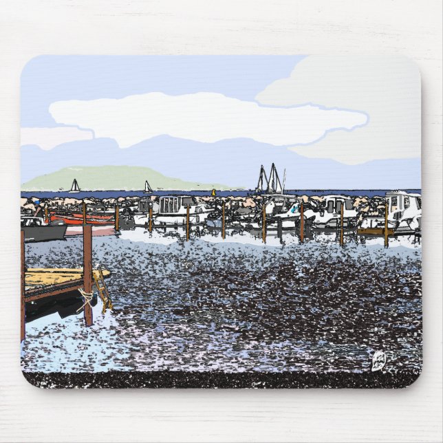 Kusten, Marseillan söder om Frankrike Musmatta (Framsidan)