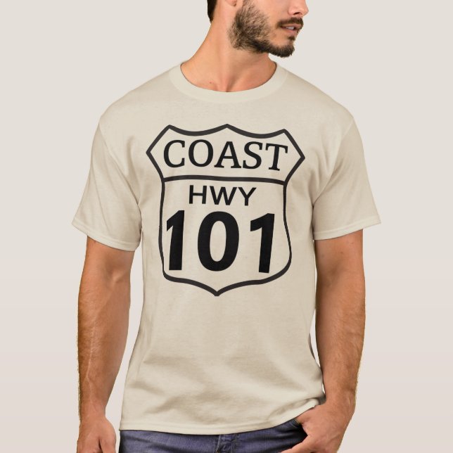 Kusten motorväg 101 t shirt (Framsida)
