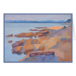 "Kusten nära Antibes" av Henri Edmond Kor Hälsningskort