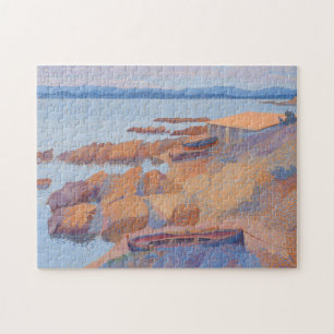 "Kusten nära Antibes" av Henri Edmond Kor Pussel