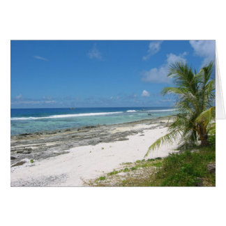 Kusten på Huahine Card Hälsningskort