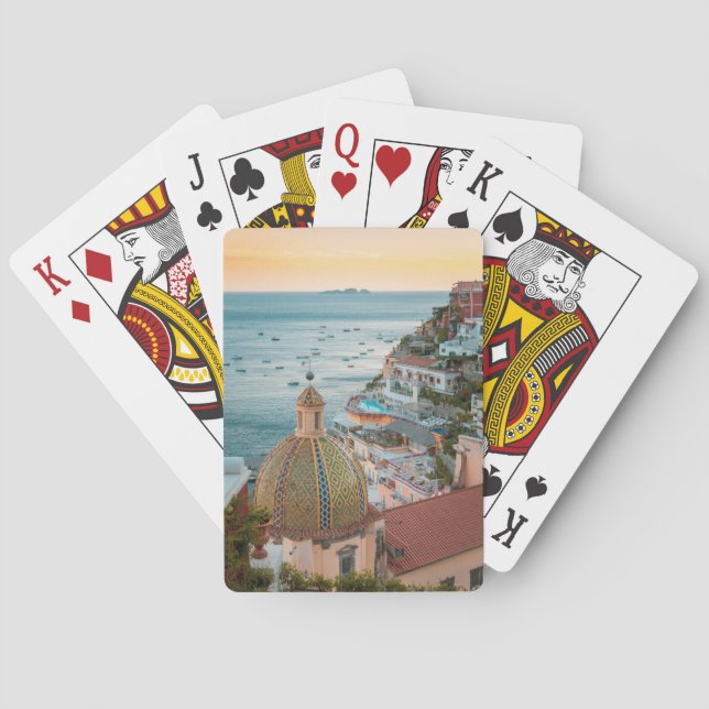 Kusten | Positano, Amalfi Kusten, Italien Casinokort (Baksidan)
