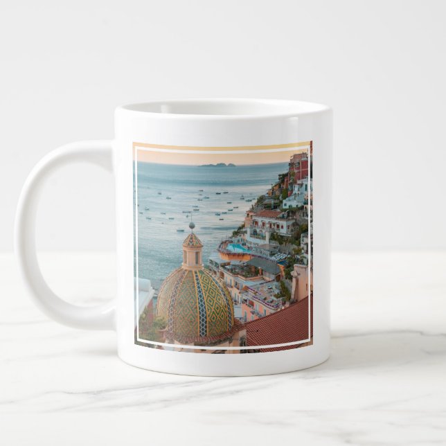 Kusten | Positano, Amalfi Kusten, Italien Jumbo Mugg (Vänster)