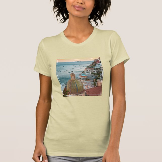 Kusten | Positano, Amalfi Kusten, Italien T Shirt (Framsida)