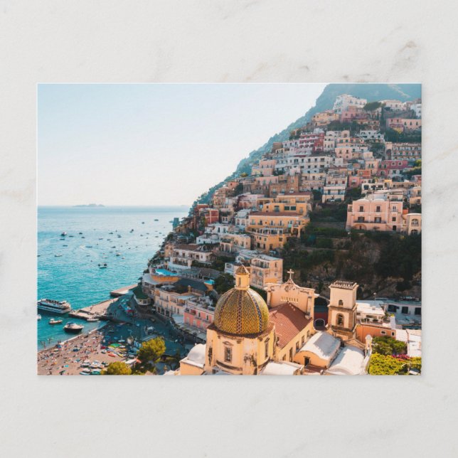 Kusten | Positano Italien, Cliffside Village Vykort (Framsida)