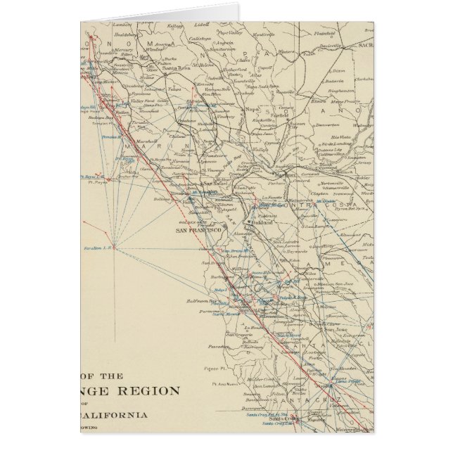 Kusten Range Mitten Kalifornien Hälsningskort (Framsidan)