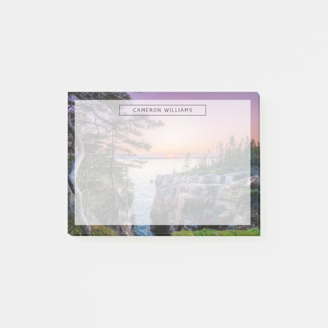 Kusten | Ravens Nest Acadia nationalpark Maine Post-it Block (Framsida)