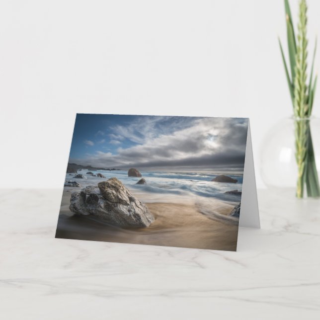 Kusten | Stormy Big Sur, Kalifornien Kort (Framsida)