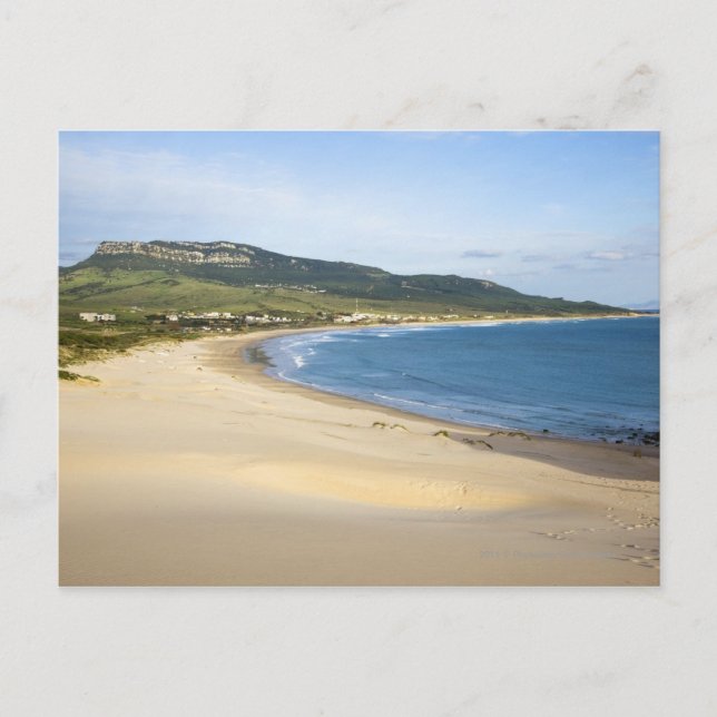 Kusten-stranden längs Kusten nära Tarifa Vykort (Framsida)