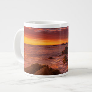 Kusten   Sunset Pacific Grove Carmel California Jumbo Mugg