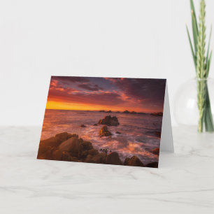 Kusten   Sunset Pacific Grove Carmel California Kort