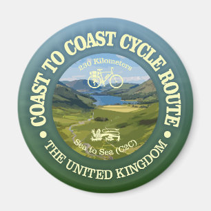 Kusten till Kusten ’C2C’ (cykling c) Magnet