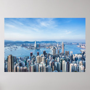 Kusten   Tsim Sha Tsu, Hongkong, Asien Poster