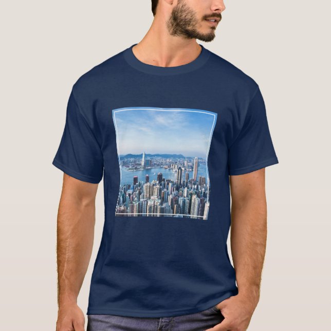 Kusten | Tsim Sha Tsu, Hongkong, Asien T Shirt (Framsida)