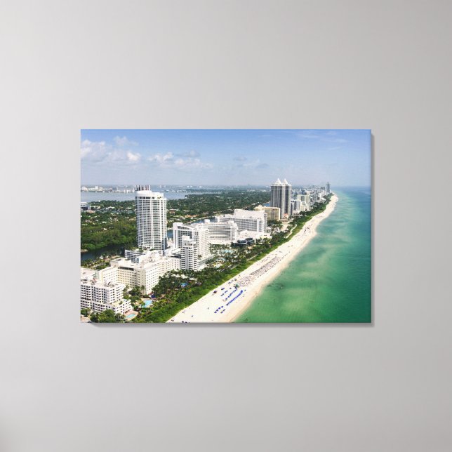 Kusten | Urban Beach, Miami, Florida Canvastryck (Framsida)