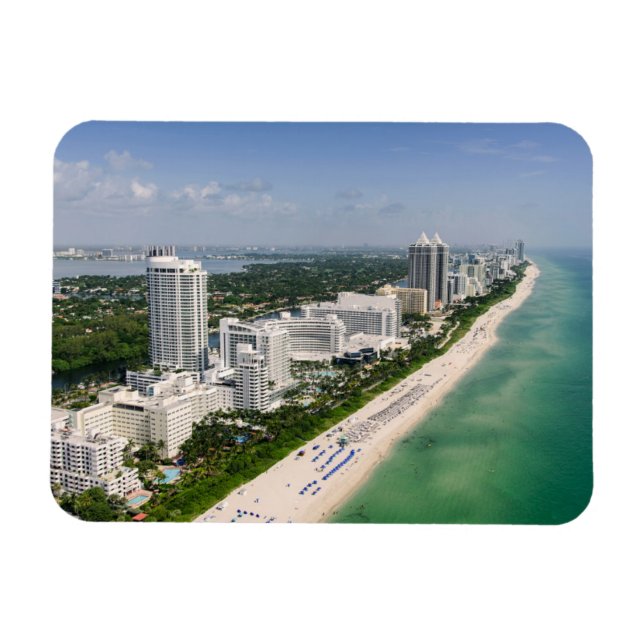 Kusten | Urban Beach, Miami, Florida Magnet (Horisontell)