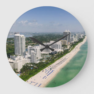 Kusten   Urban Beach, Miami, Florida Stor Klocka