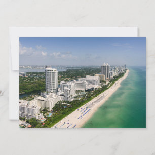 Kusten Urban Beach, Miami, Florida Tack Kort