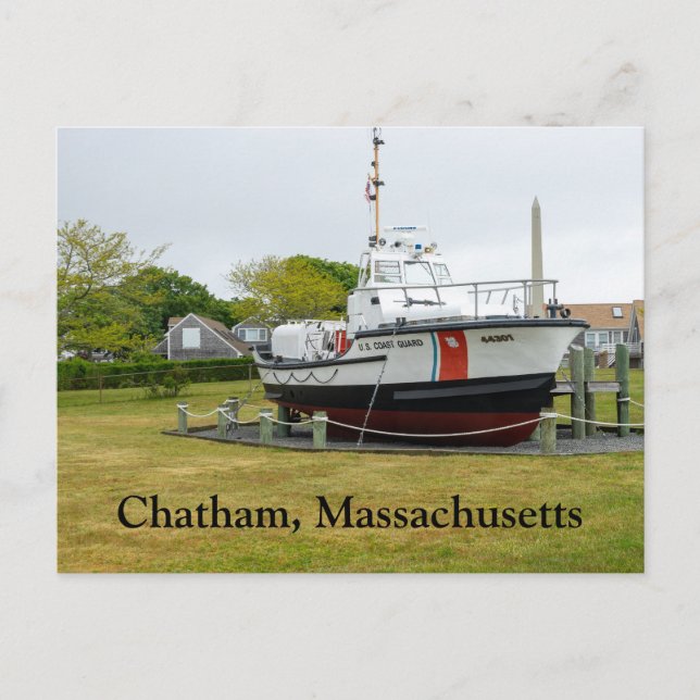 Kusten vaktbåt Chatham Massachusetts Vykort (Framsida)