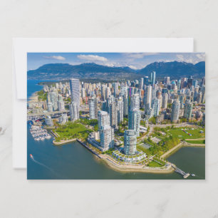 Kusten Vancouver, British Columbia, Kanada Tack Kort