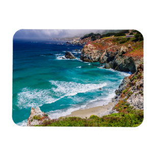 Kusten vid Big Sur, Kalifornien Magnet