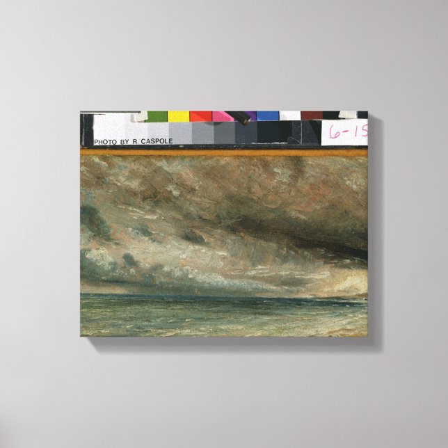 Kusten vid Brighton - Stormy Evening, c.1828 (oi) Canvastryck (Framsida)