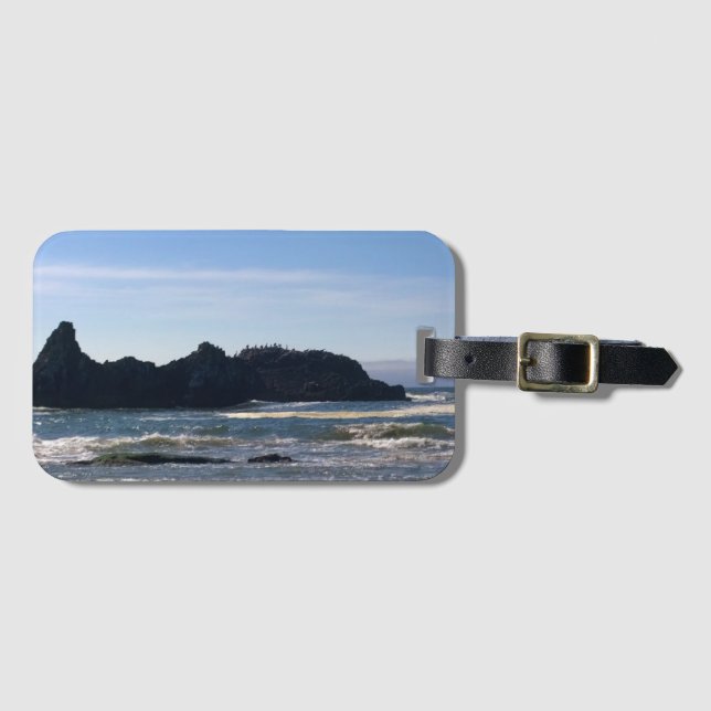 Kusten vid Seal Sten, Oregon Bagagebricka (Framsida horisontal)