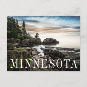 Kusten vid Sjö Superior Minnesota Vykort
