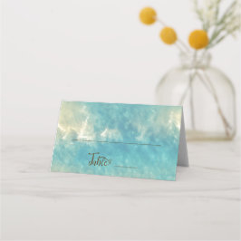 Kustens Chic Golden Sand Tur ise Vatten Bröllop Placeringskort