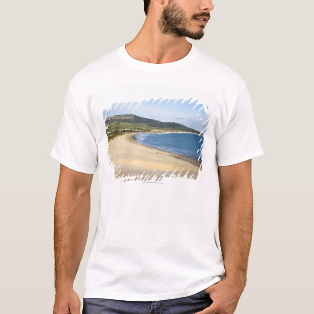 Kustenstrand Along kusten nära Tarifa Tee (Framsida)