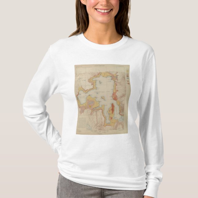 Kusterna av Yellowstone sjön T Shirt (Framsida)