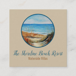 Kustfångaravdunstningshyra Fyrkantigt Visitkort