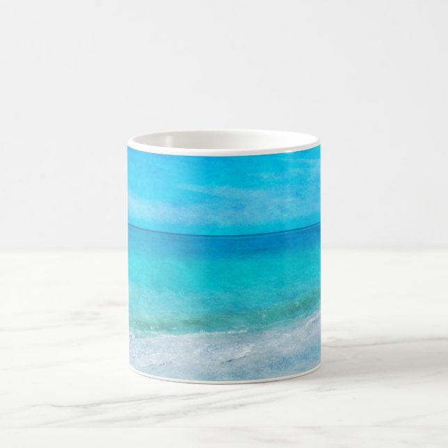 Kustfångare i Teal Aqua Turquise Blue Kaffemugg (Center)