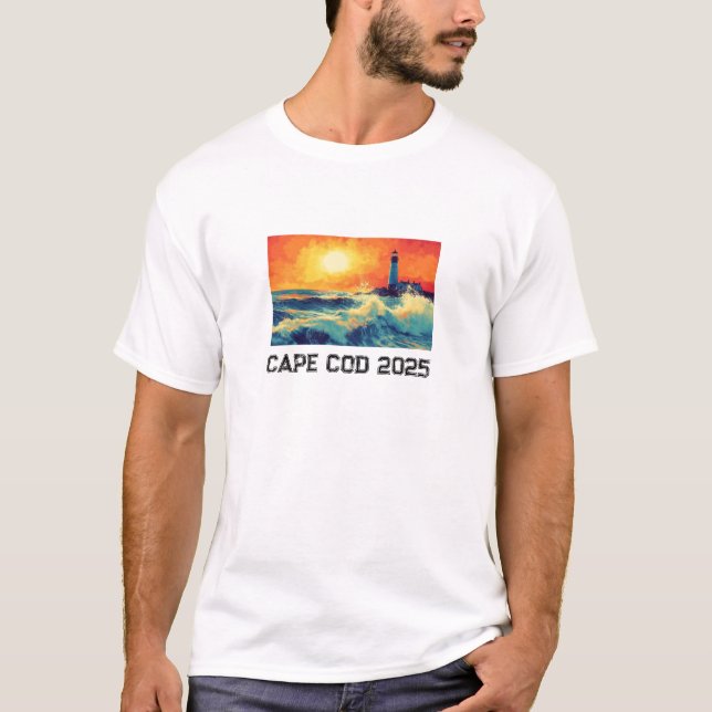 Kustfångsfyr T-Shirt - Anpassningsbar (Framsida)