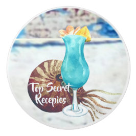 Kustfärgscocktails och nautilus stil knopp