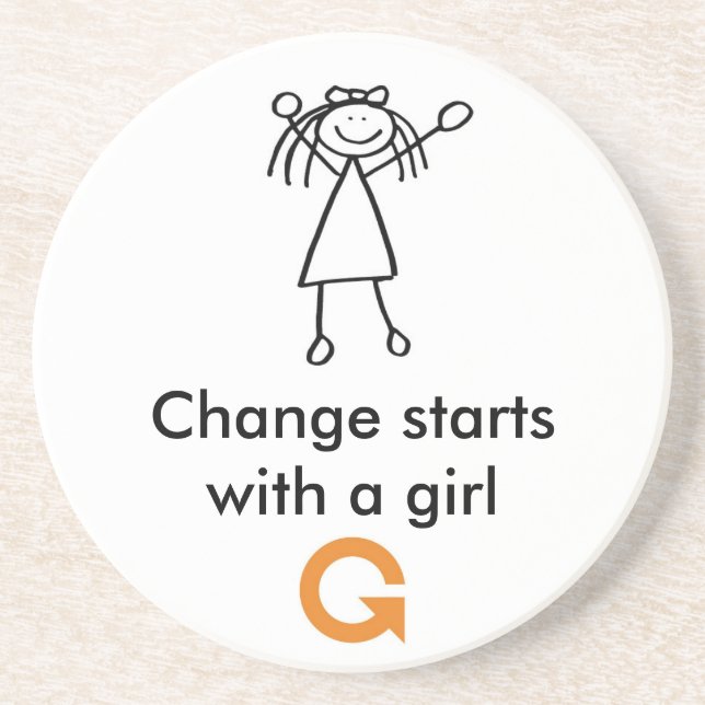 Kustfartyg - flicka underlägg sandsten (Framsidan)