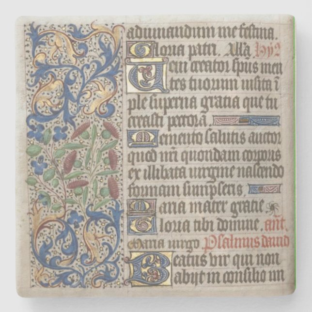 kustfartyg för bibelmanuskriptkonst stenunderlägg (Framsidan)