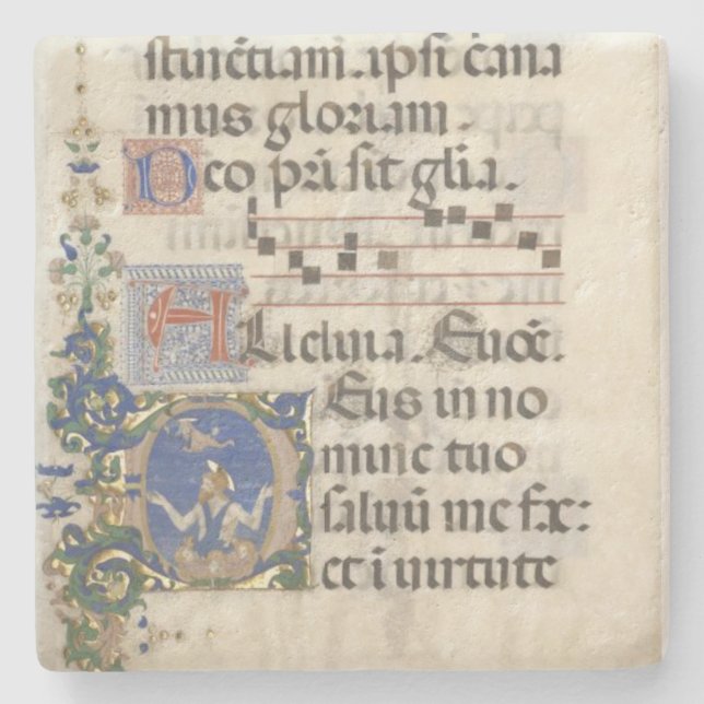 kustfartyg för bibelmanuskriptkonst stenunderlägg (Framsidan)