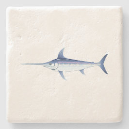 Kustfartyg för drink för Cuttyhunk öSwordfish Stenunderlägg