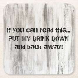 Kustfartyg för pappöldrink för mangrotta underlägg papper kvadrat